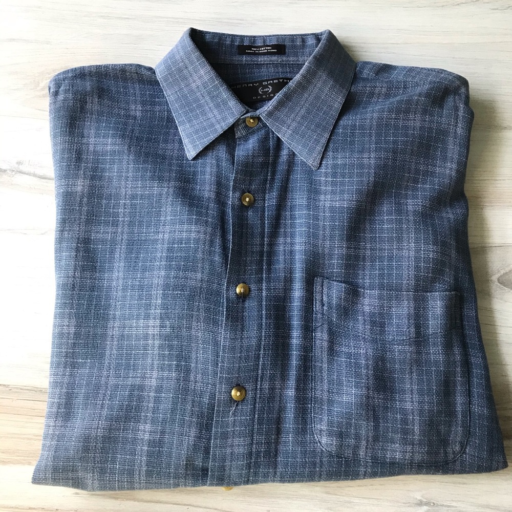 Henry Grethel Check Pattern Short Sleeve Shirt XL